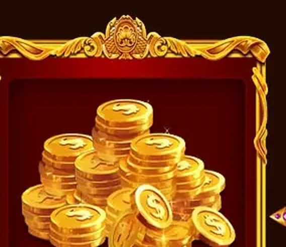 Tumpukan koin emas dari artwork resmi idrgame, potongan tanpa teks promosi